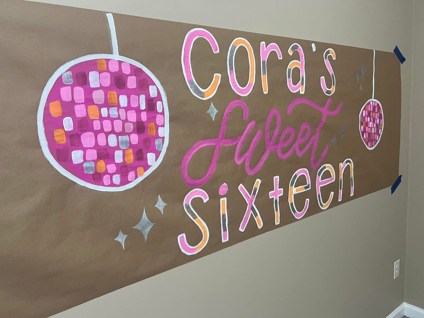 Custom Birthday Banner for Any Theme | Hand-Painted Party Backdrop | Personalized Butcher Paper Banner | Fast Shipping