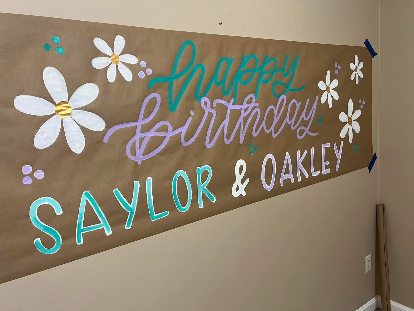 Custom Birthday Banner for Any Theme | Hand-Painted Party Backdrop | Personalized Butcher Paper Banner | Fast Shipping
