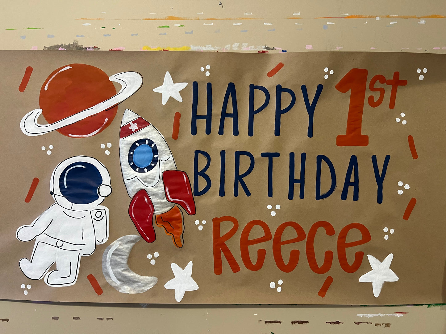 Custom Birthday Banner for Any Theme | Hand-Painted Party Backdrop | Personalized Butcher Paper Banner | Fast Shipping