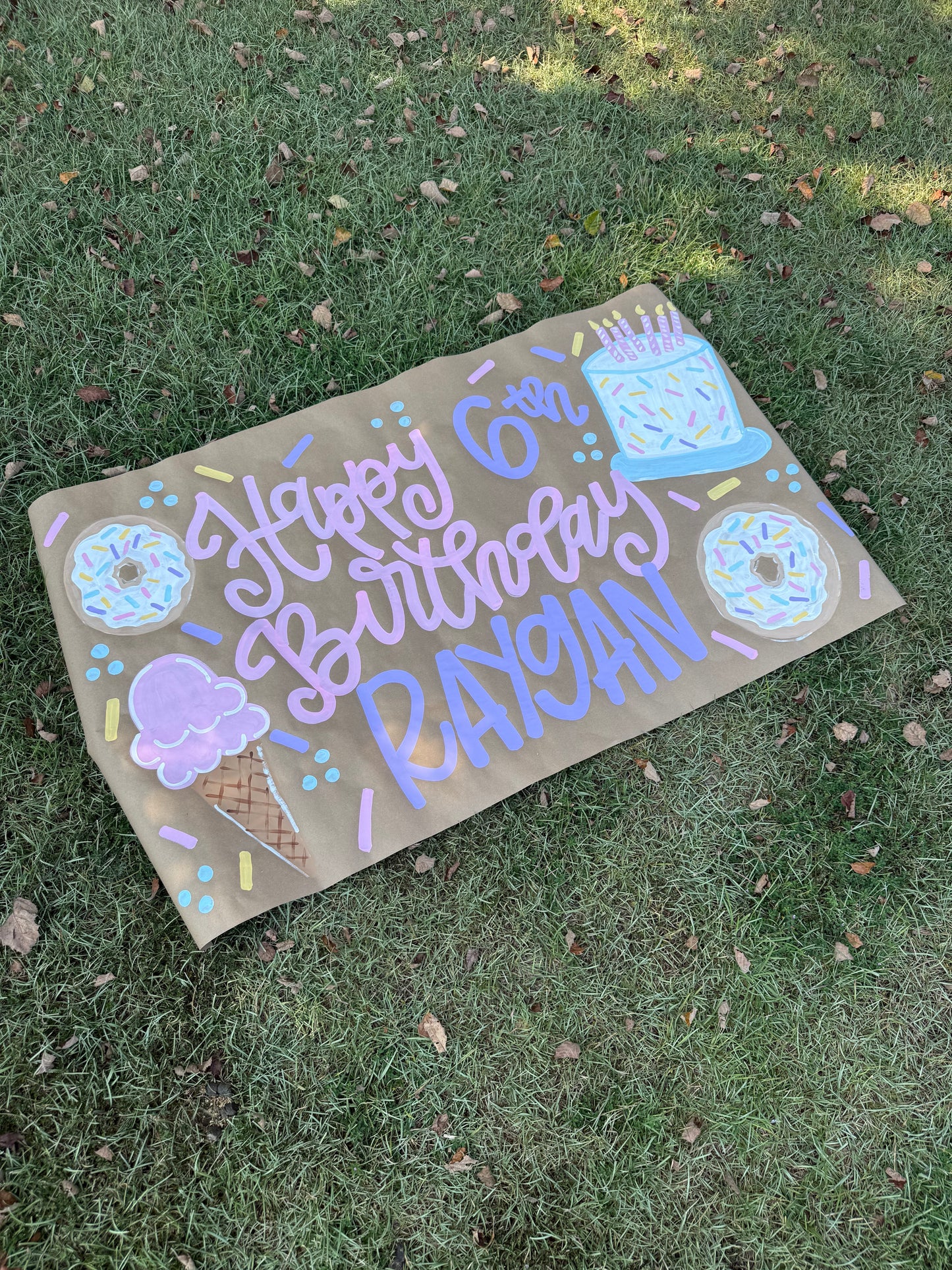 Custom Birthday Banner for Any Theme | Hand-Painted Party Backdrop | Personalized Butcher Paper Banner | Fast Shipping