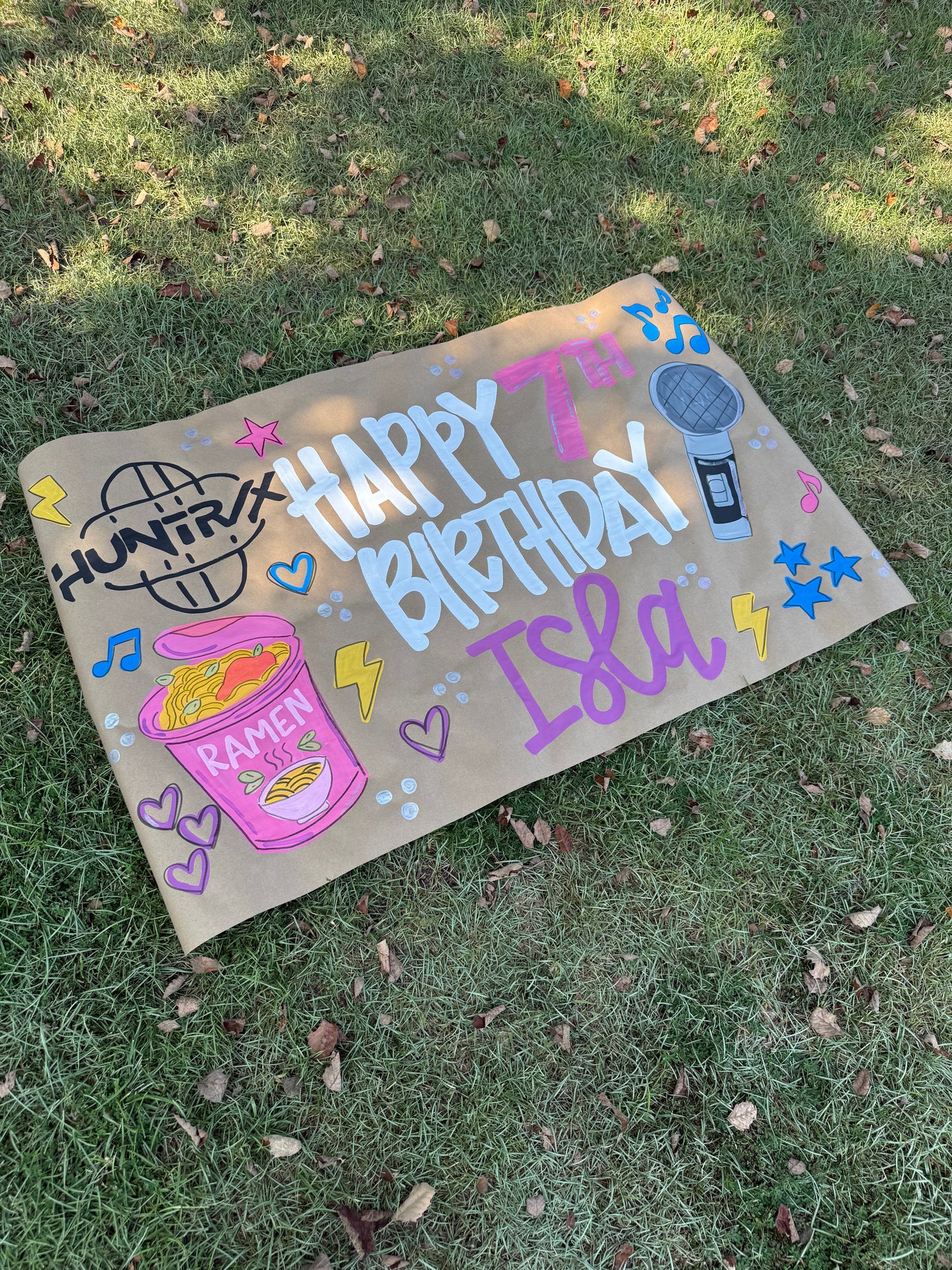 Custom Birthday Banner for Any Theme | Hand-Painted Party Backdrop | Personalized Butcher Paper Banner | Fast Shipping