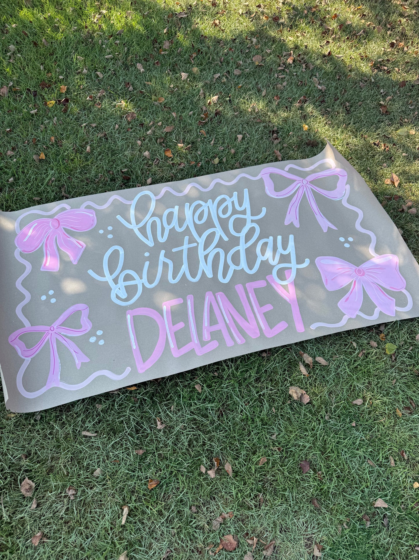 Custom Birthday Banner for Any Theme | Hand-Painted Party Backdrop | Personalized Butcher Paper Banner | Fast Shipping