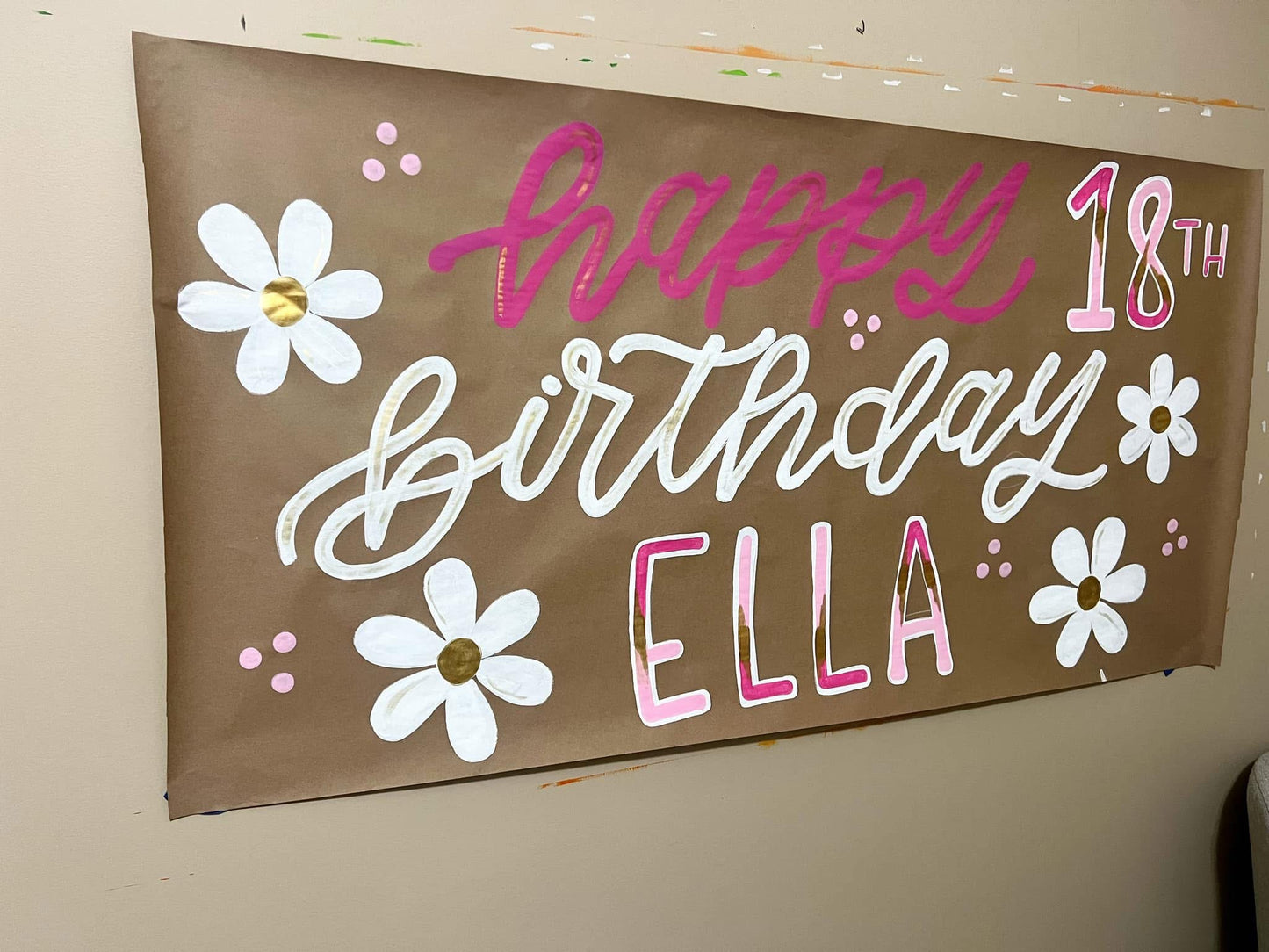 Custom Birthday Banner for Any Theme | Hand-Painted Party Backdrop | Personalized Butcher Paper Banner | Fast Shipping