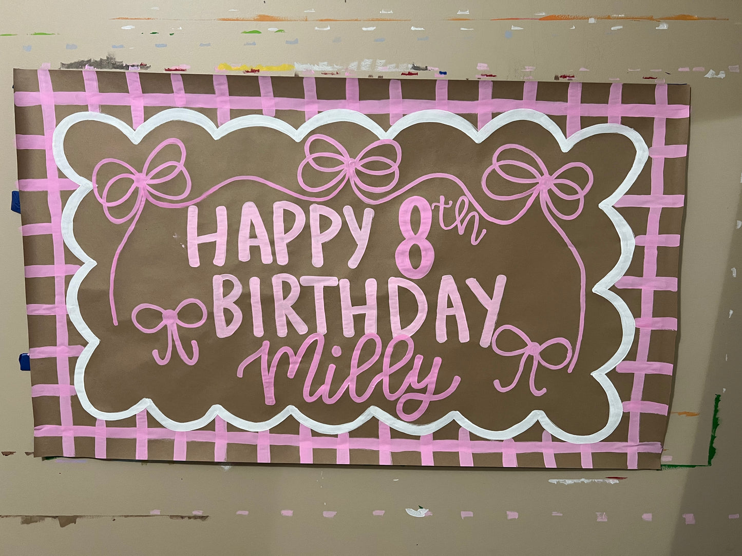 Custom Birthday Banner for Any Theme | Hand-Painted Party Backdrop | Personalized Butcher Paper Banner | Fast Shipping