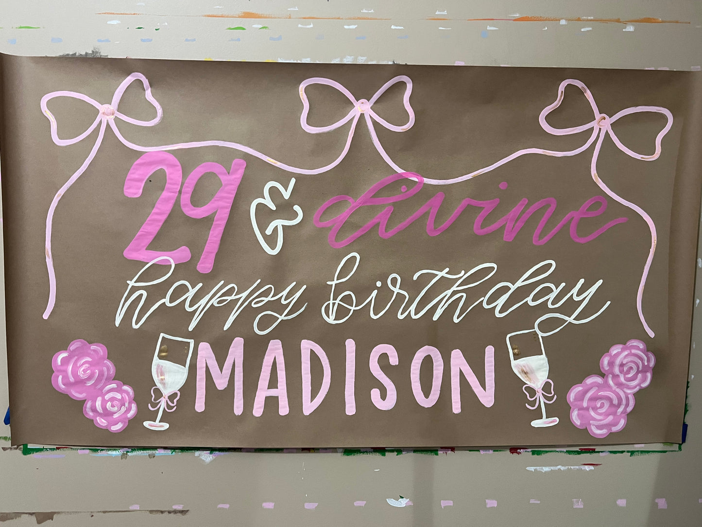 Custom Birthday Banner for Any Theme | Hand-Painted Party Backdrop | Personalized Butcher Paper Banner | Fast Shipping