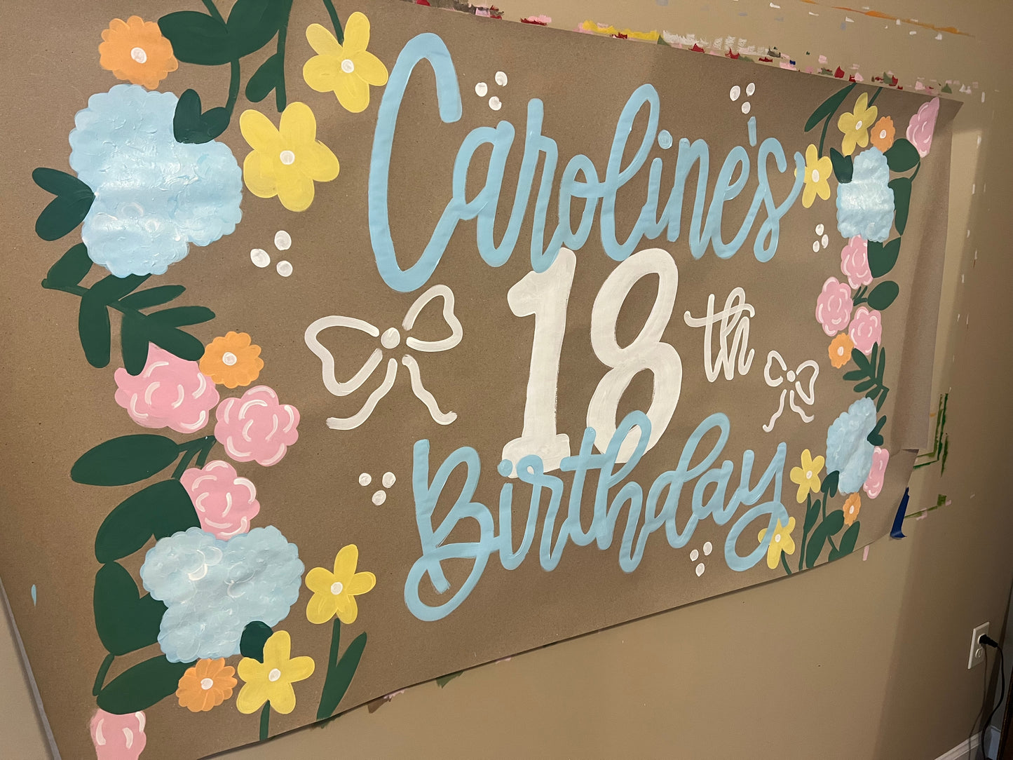 Custom Birthday Banner for Any Theme | Hand-Painted Party Backdrop | Personalized Butcher Paper Banner | Fast Shipping