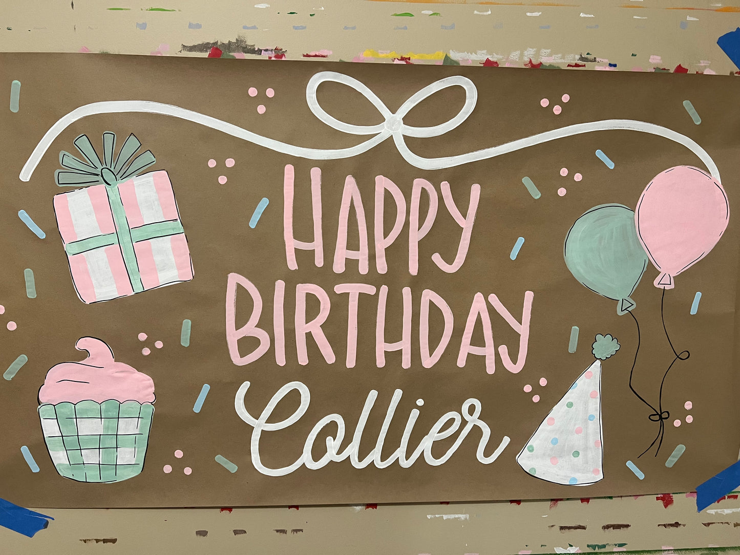 Custom Birthday Banner for Any Theme | Hand-Painted Party Backdrop | Personalized Butcher Paper Banner | Fast Shipping