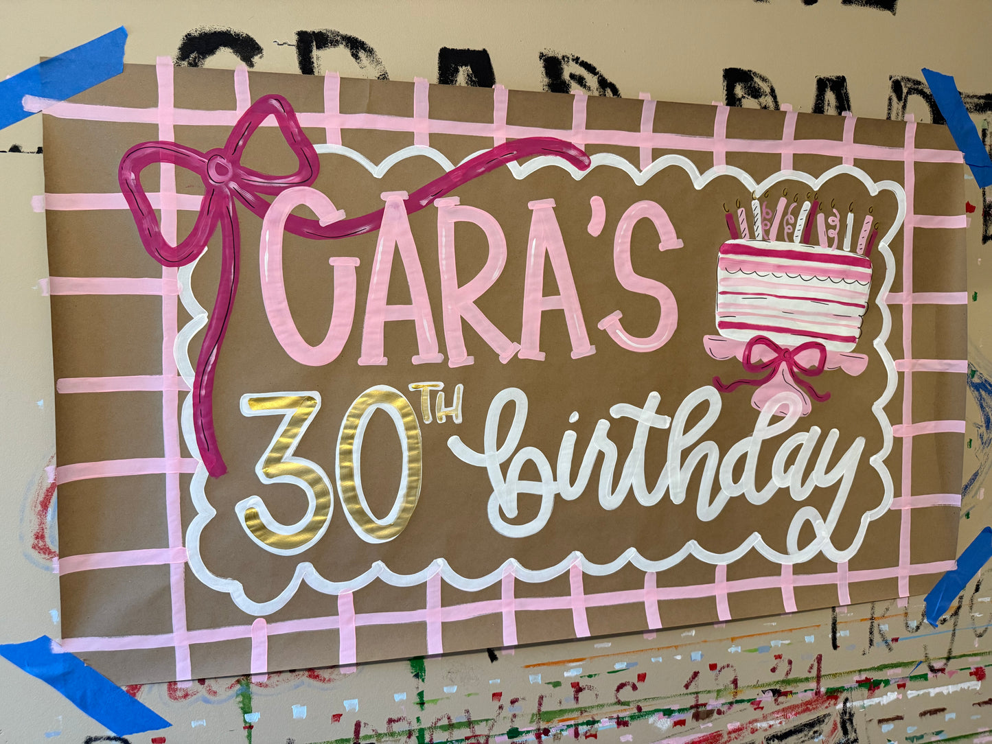 Custom Birthday Banner for Any Theme | Hand-Painted Party Backdrop | Personalized Butcher Paper Banner | Fast Shipping