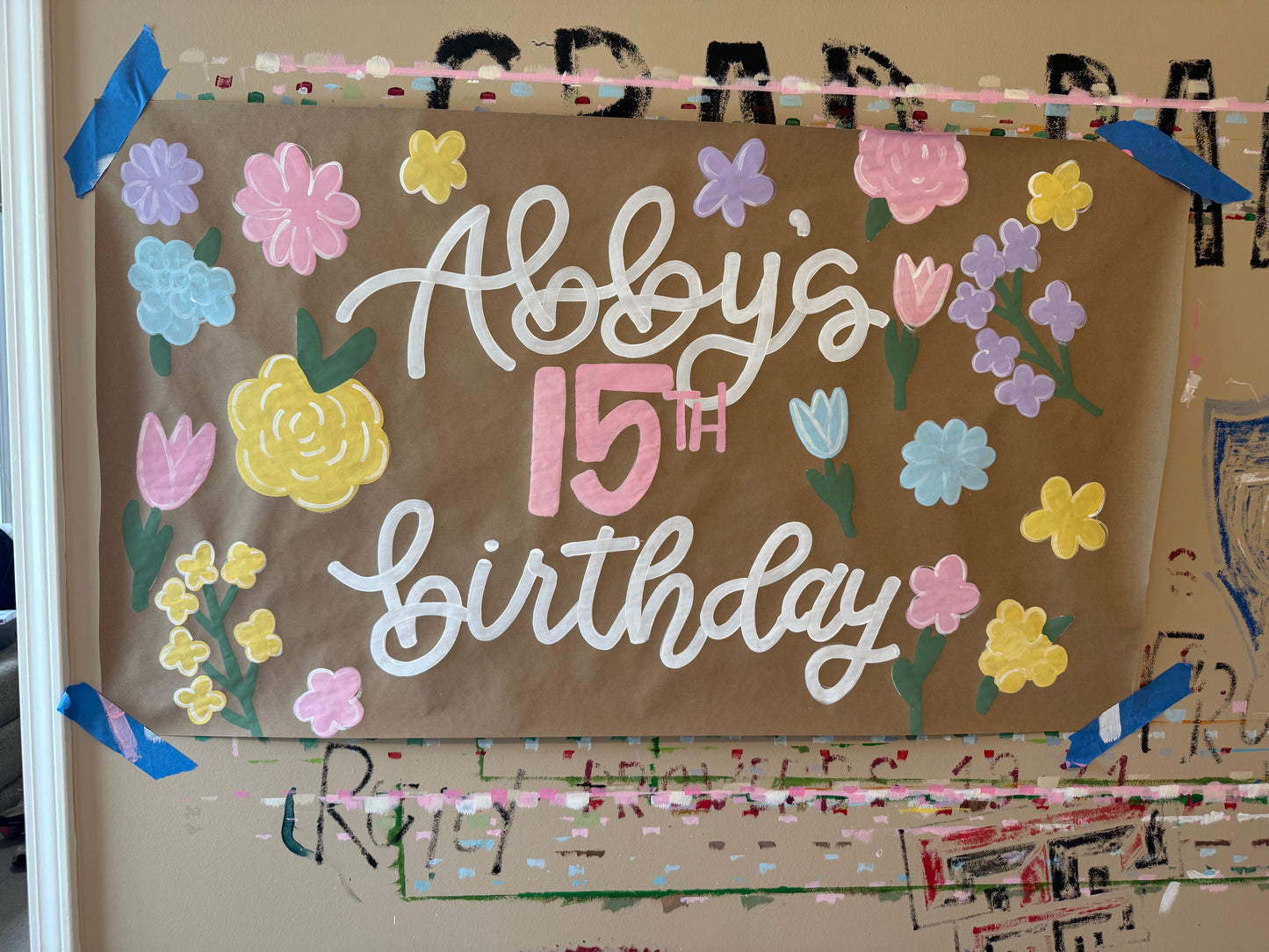 Custom Birthday Banner for Any Theme | Hand-Painted Party Backdrop | Personalized Butcher Paper Banner | Fast Shipping
