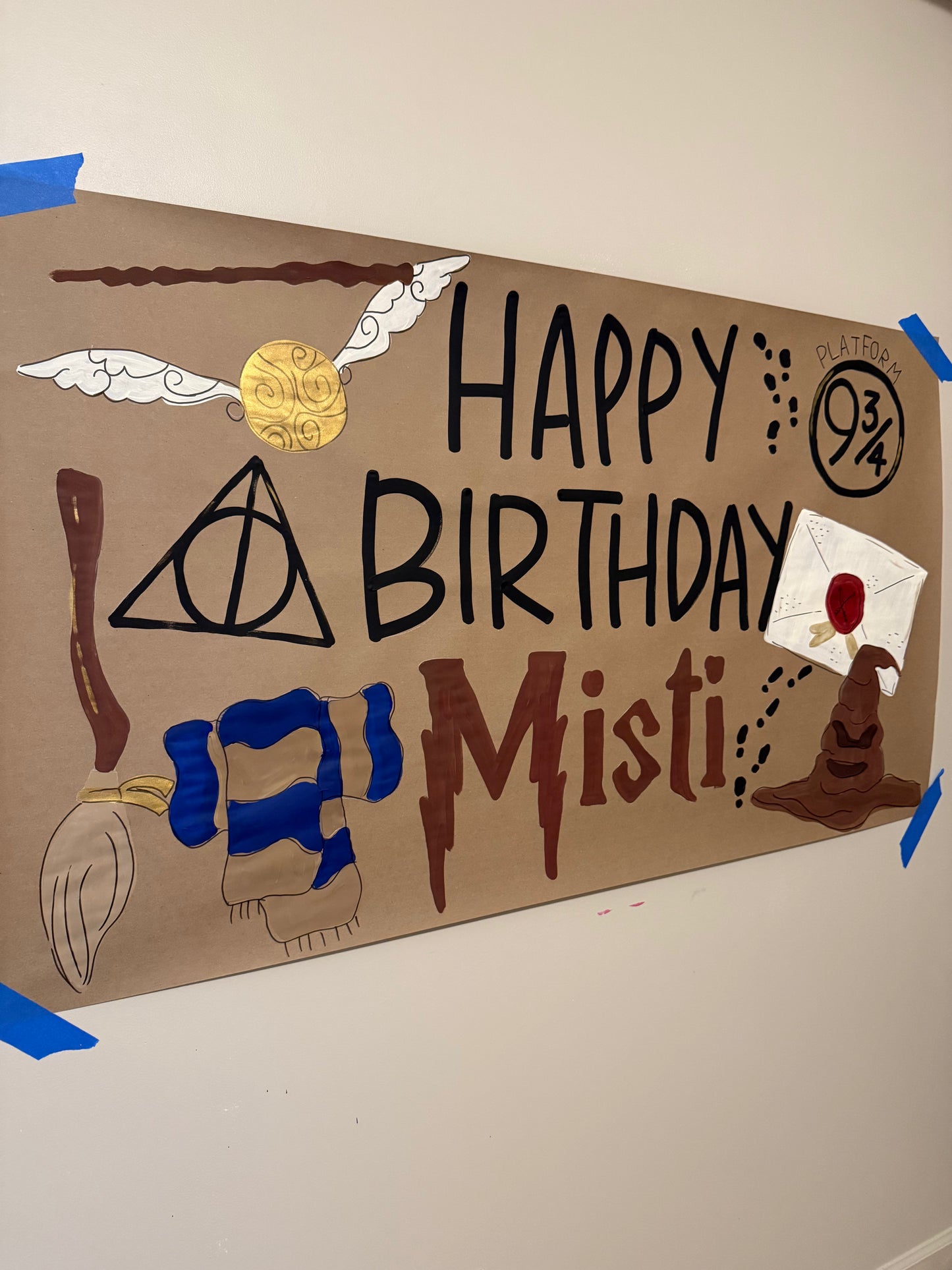 Custom Birthday Banner for Any Theme | Hand-Painted Party Backdrop | Personalized Butcher Paper Banner | Fast Shipping