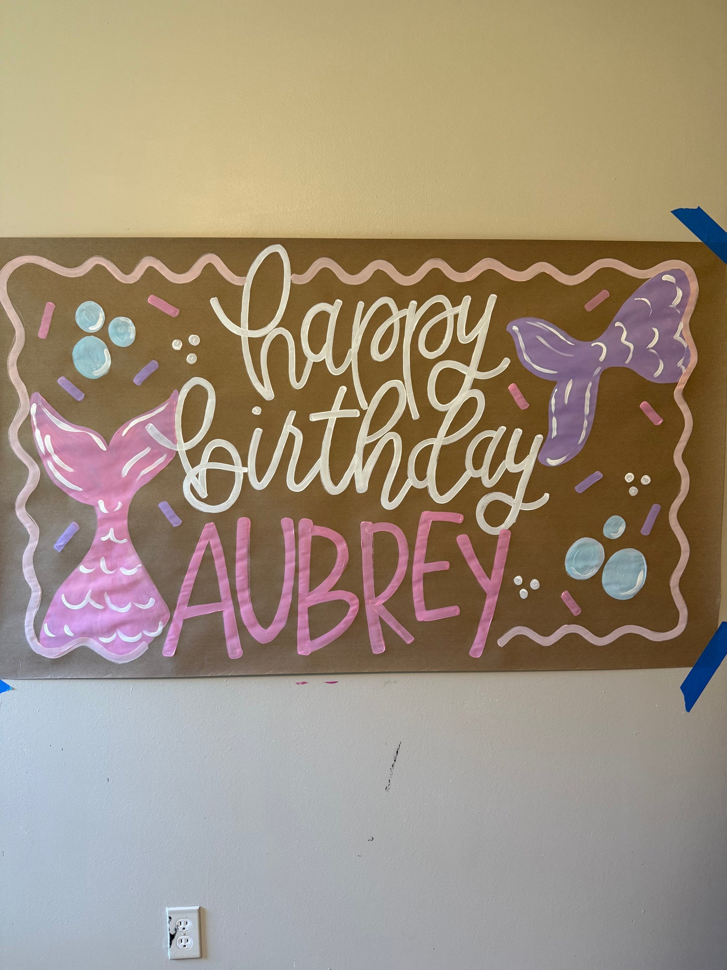 Custom Birthday Banner for Any Theme | Hand-Painted Party Backdrop | Personalized Butcher Paper Banner | Fast Shipping