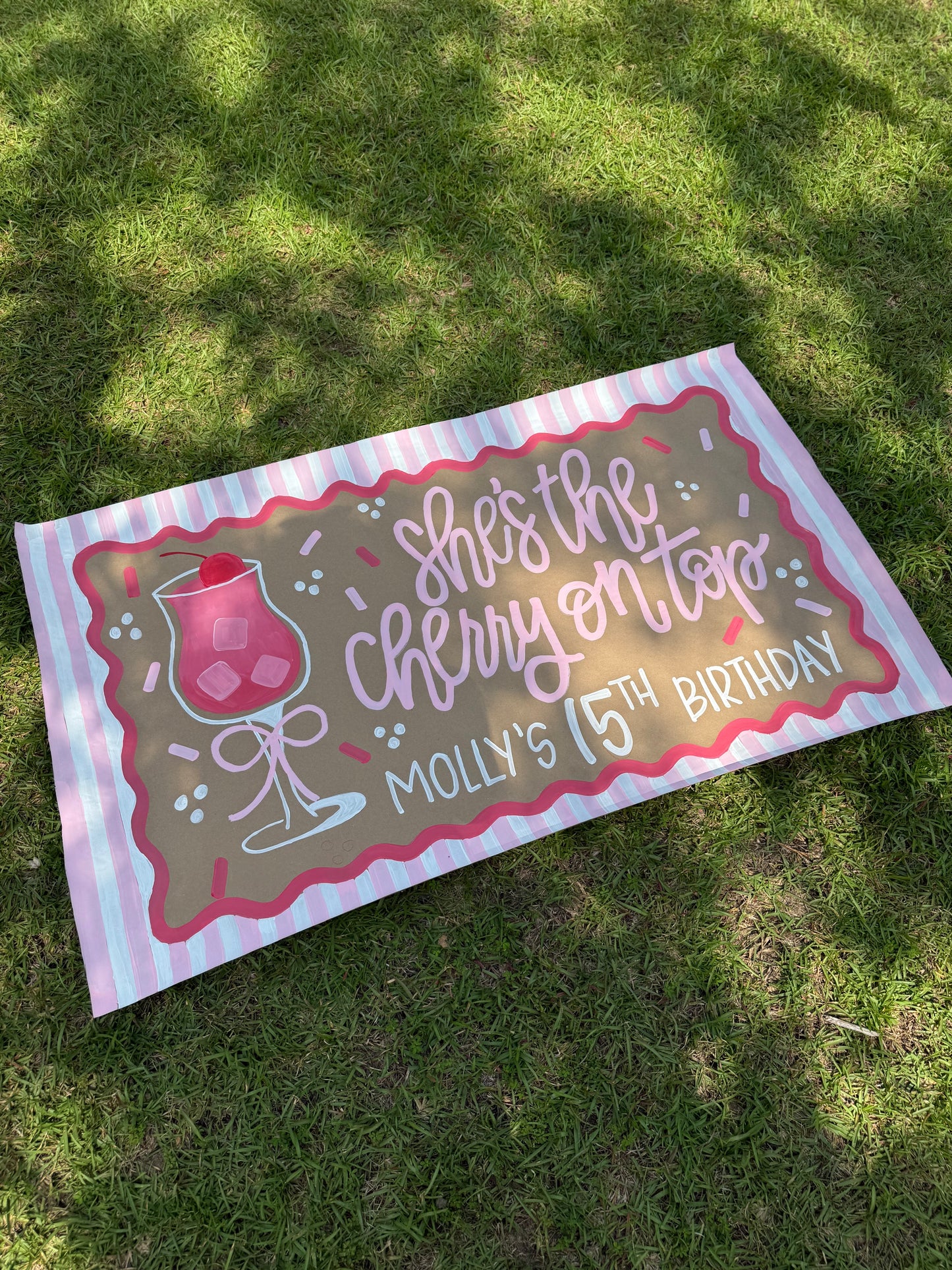 Custom Birthday Banner for Any Theme | Hand-Painted Party Backdrop | Personalized Butcher Paper Banner | Fast Shipping