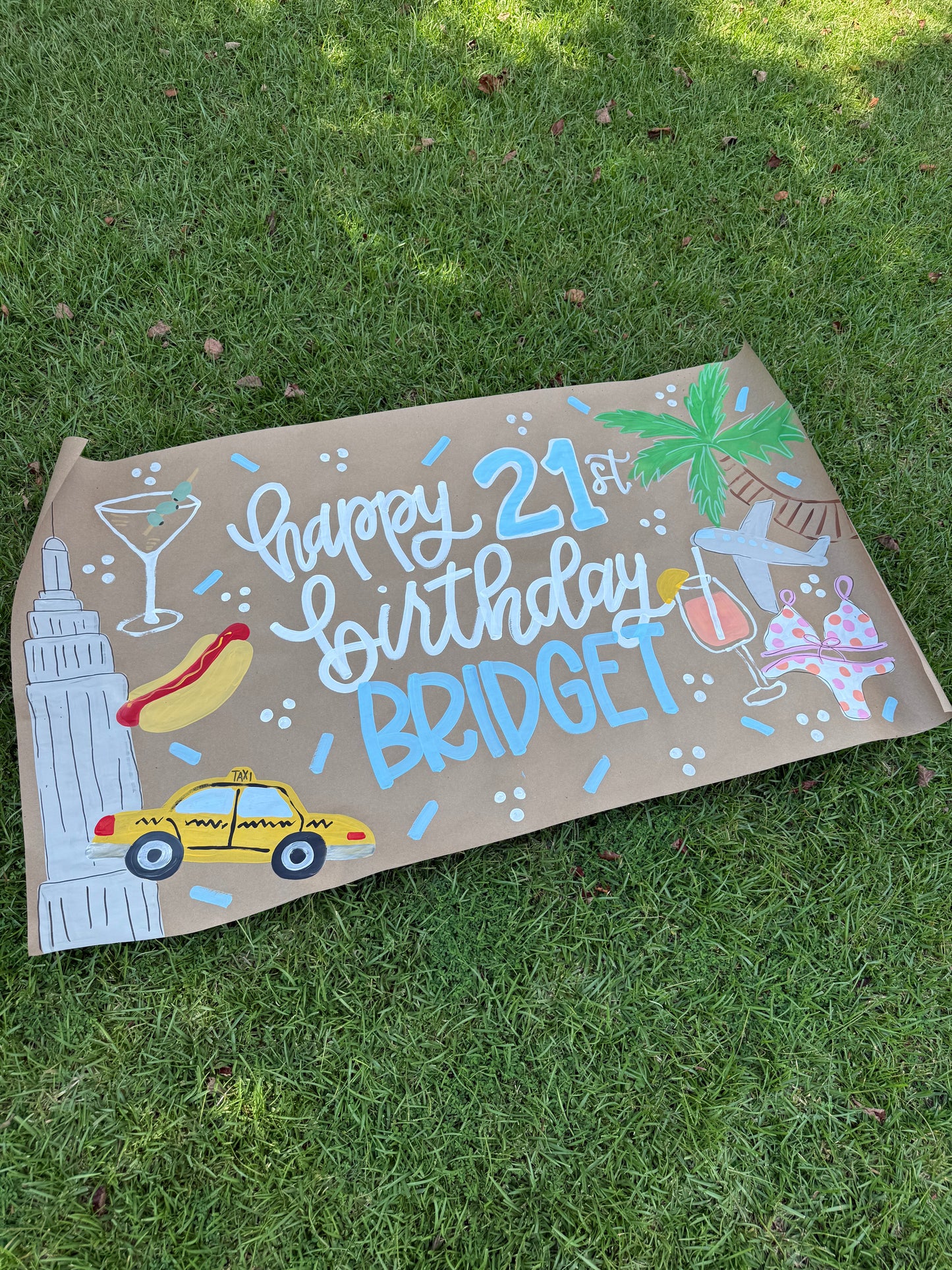 Custom Birthday Banner for Any Theme | Hand-Painted Party Backdrop | Personalized Butcher Paper Banner | Fast Shipping