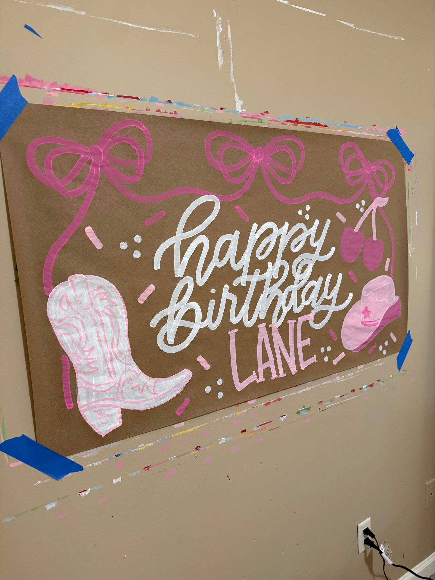 Custom Birthday Banner for Any Theme | Hand-Painted Party Backdrop | Personalized Butcher Paper Banner | Fast Shipping