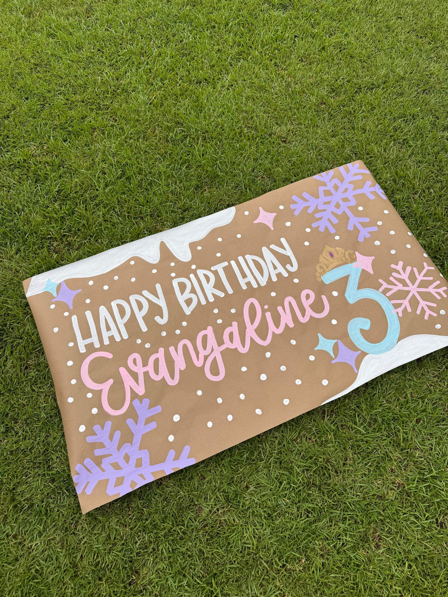 Custom Birthday Banner for Any Theme | Hand-Painted Party Backdrop | Personalized Butcher Paper Banner | Fast Shipping