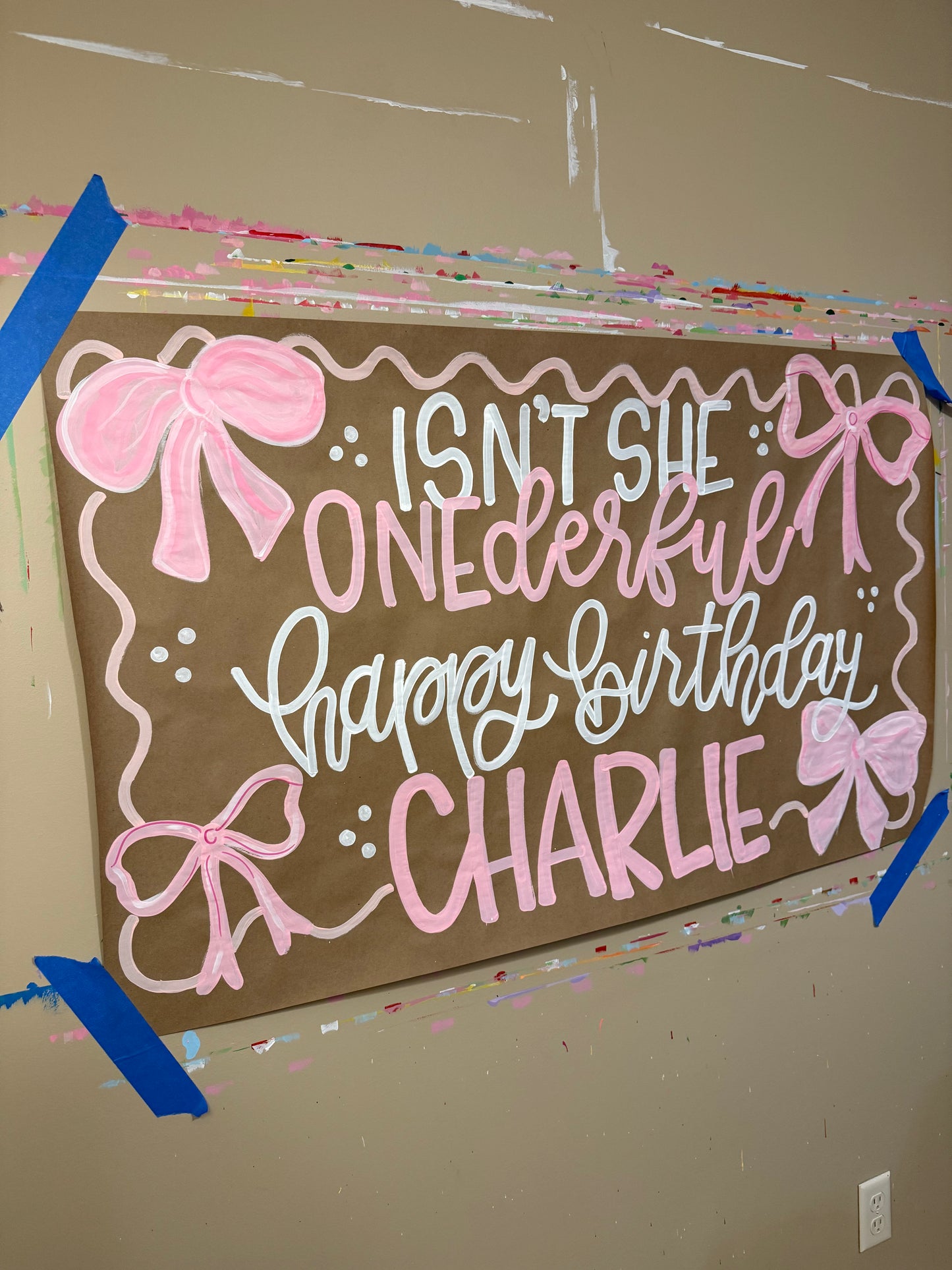Custom Birthday Banner for Any Theme | Hand-Painted Party Backdrop | Personalized Butcher Paper Banner | Fast Shipping
