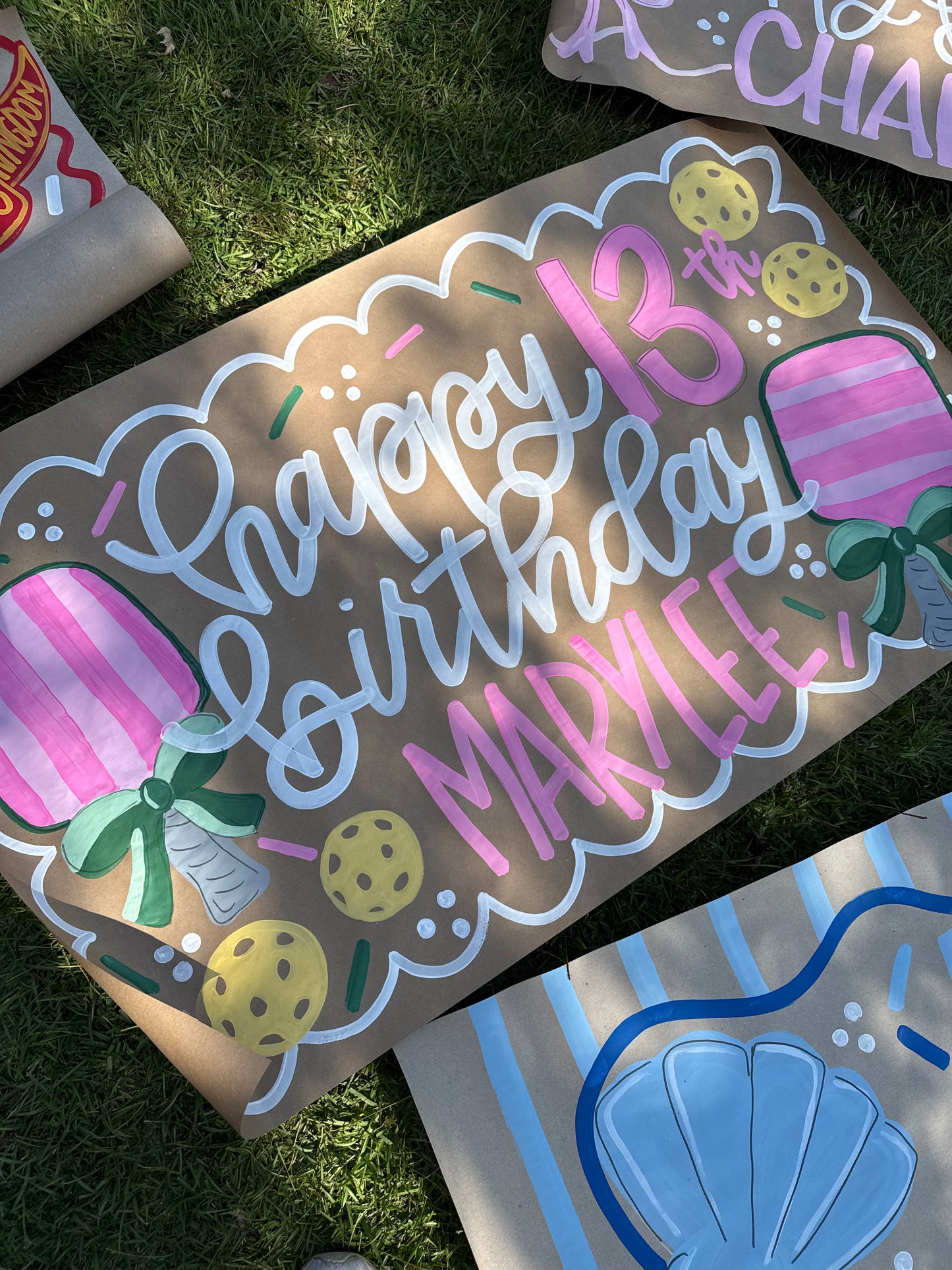 Custom Birthday Banner for Any Theme | Hand-Painted Party Backdrop | Personalized Butcher Paper Banner | Fast Shipping