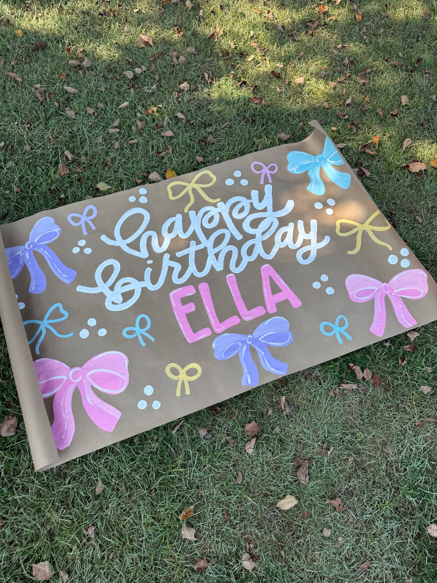 Custom Birthday Banner for Any Theme | Hand-Painted Party Backdrop | Personalized Butcher Paper Banner | Fast Shipping